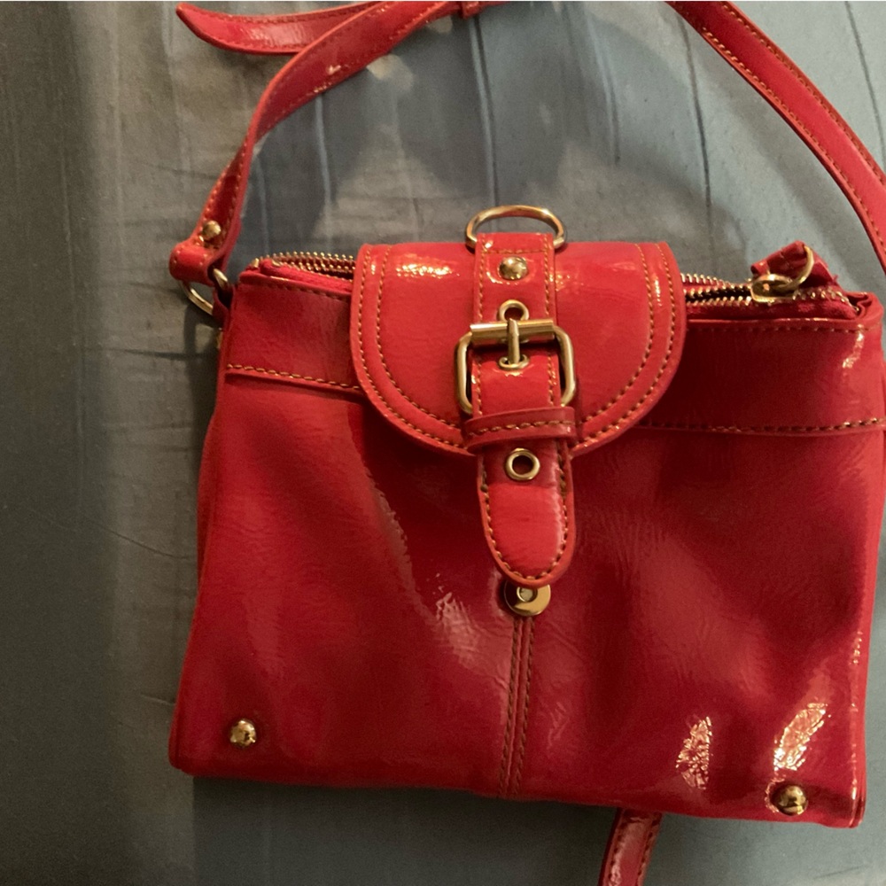 Nine West Hot Pink Patent Leather Purse new w/o tags